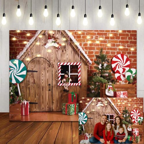 LTLYH 7X5ft Christmas Photo Backdrop Christmas...
