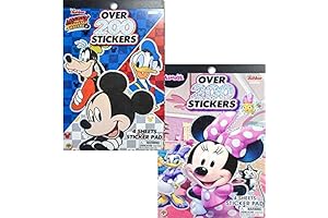 Mickey and Minnie Mouse Sticker Pad Set