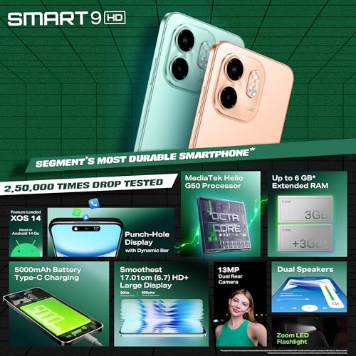 Image of Infinix Smart 9 HD (Neo Titanium, 3GB RAM, 64GB Storage) | 250K+ Drop Tetss | 90Hz Punch Hole Display | 5000mAh Battery