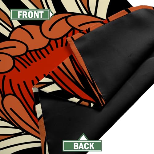 Image of Tyrot Black Floral 100% Blackout Curtains for Bedroom, 52W x 72L,2 Panels