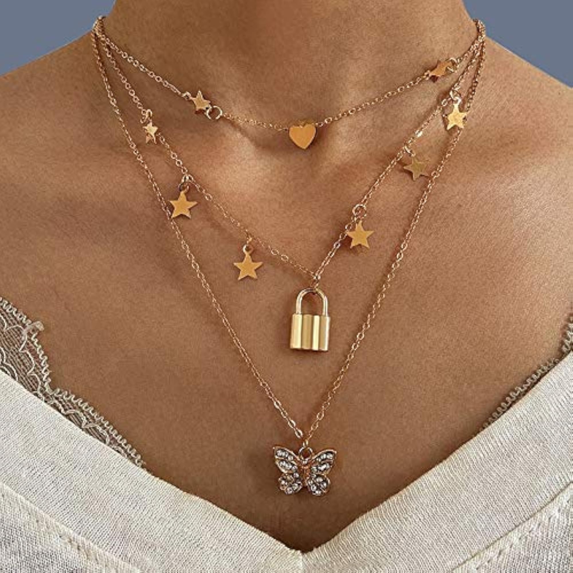 Layered Necklace Set - Fashion Jewellery