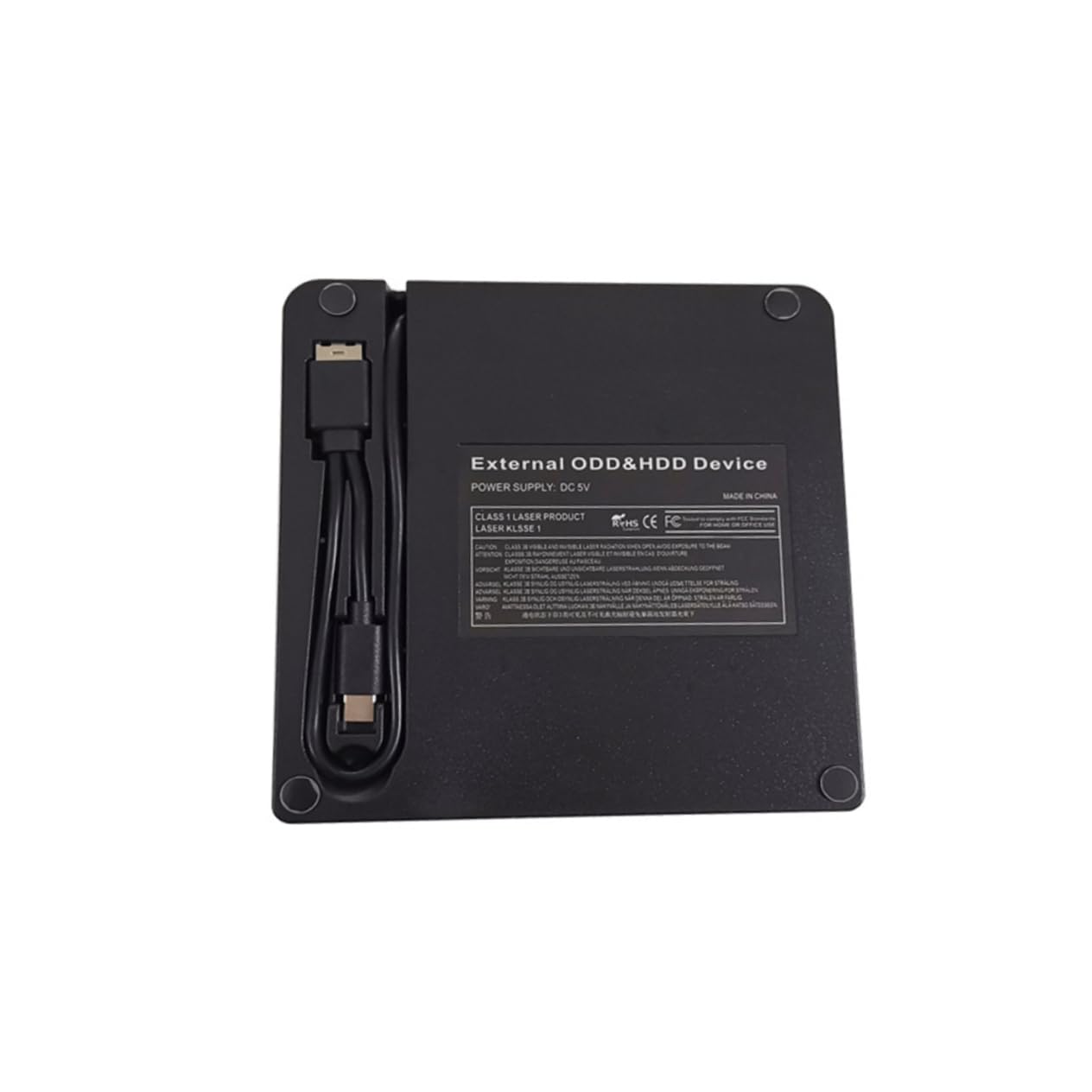 Vaguelly Typec External DVD Drive Multi-Function USB Optical Drive for Laptops Desktops Shockproof Low Noise Portable Lightweight Ultra Thin Design Black-image-17