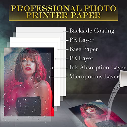 A-Sub Premium Double Sided Photo Paper Luster 8.5 X 11 Inch 74Lb For Inkjet Printers 40 Sheets #TOP7