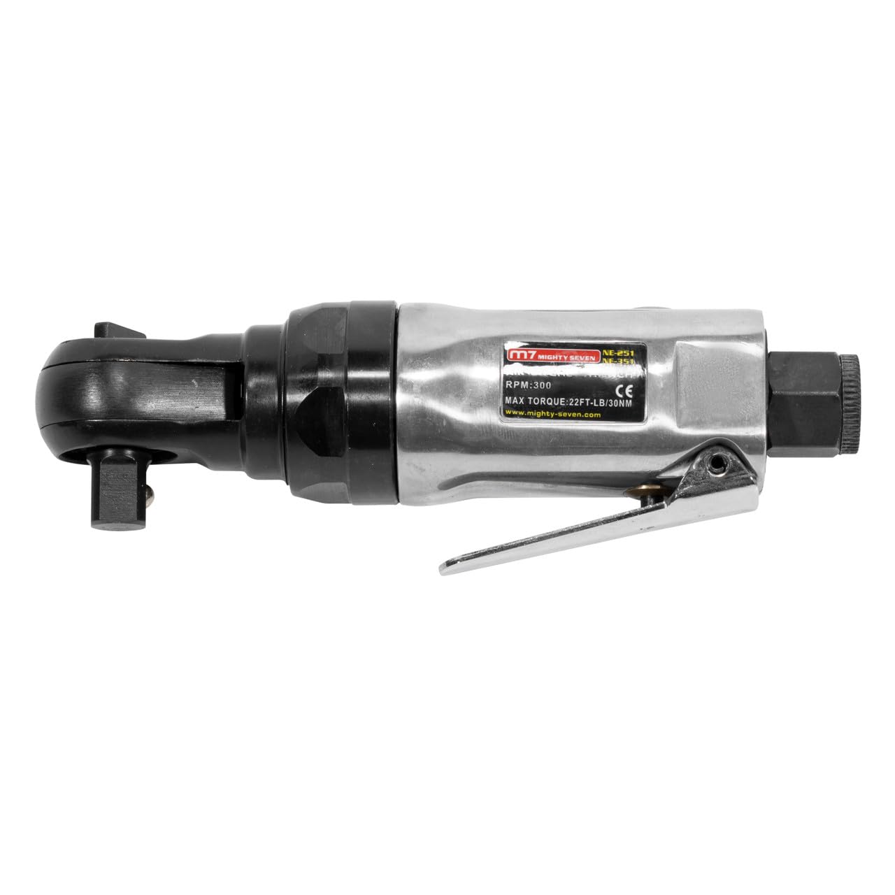 Mighty Seven NE-351 3/8" Drive Stubby Air Ratchet Wrench