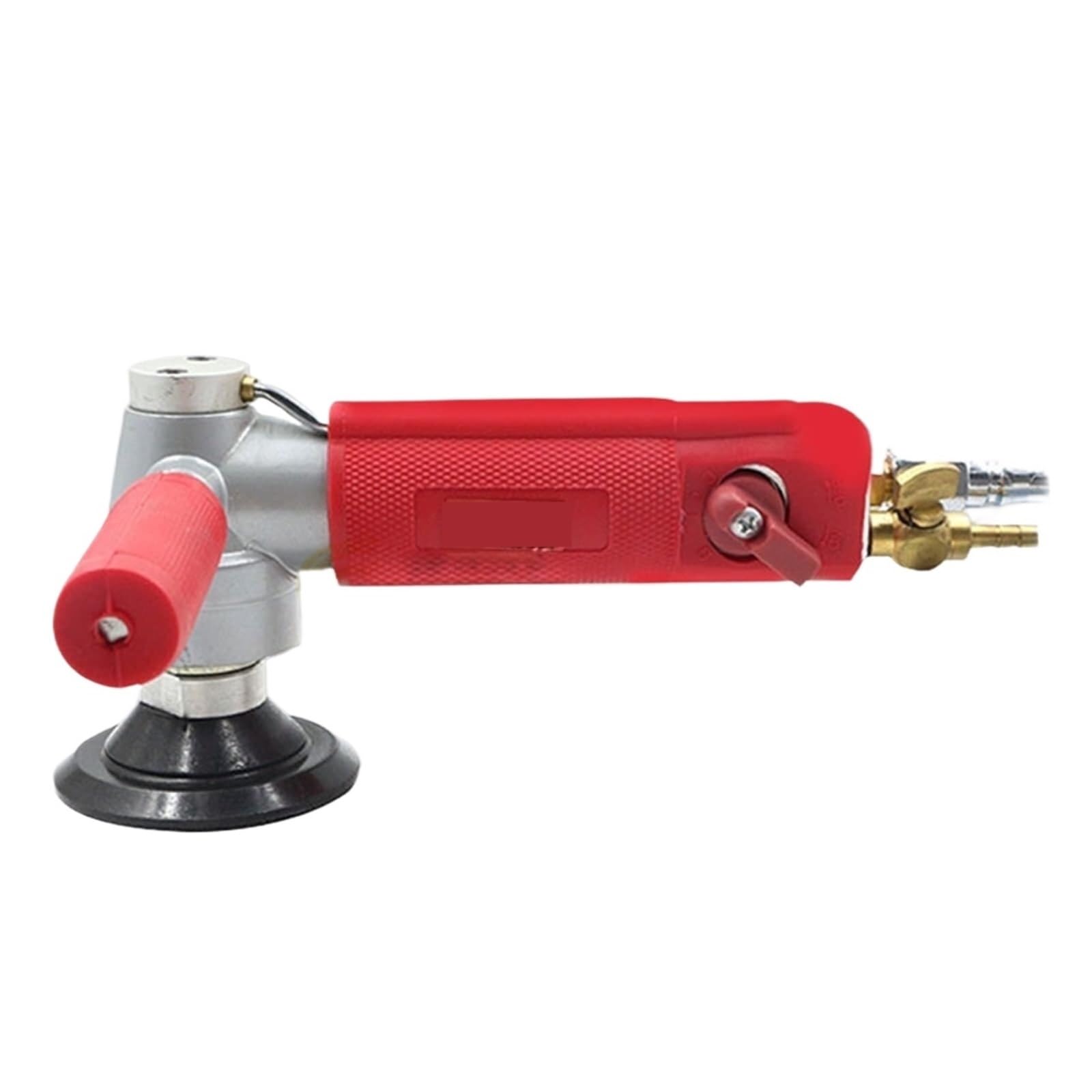 Amrttwy Red Air Tools, Pneumatic Water Mill 3/4Inch Tray Electrolytic Cloud Machine Stone Jade Material Marble Polisher Injection(4Inch)