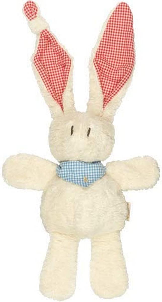 Keptin-Jr Organic Cotton Bunny Tjumm with Red Ears 11"
