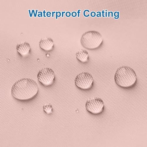 Image of Amazer Blush Pink Shower Liner Cloth Waterproof, Soft Blush Pink Shower Curtain Liner Fabric with Weighted Stones, Washable Shower Curtain and Liner 2-in-1, 12 Grommet Holes, 72 x 72 Inches