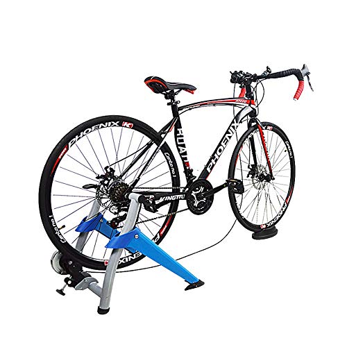 Bike Trainer Stand Foldable Indoor Bicycle Exercise Stand w/ 7 Levels of Resistance Stationary Exerc