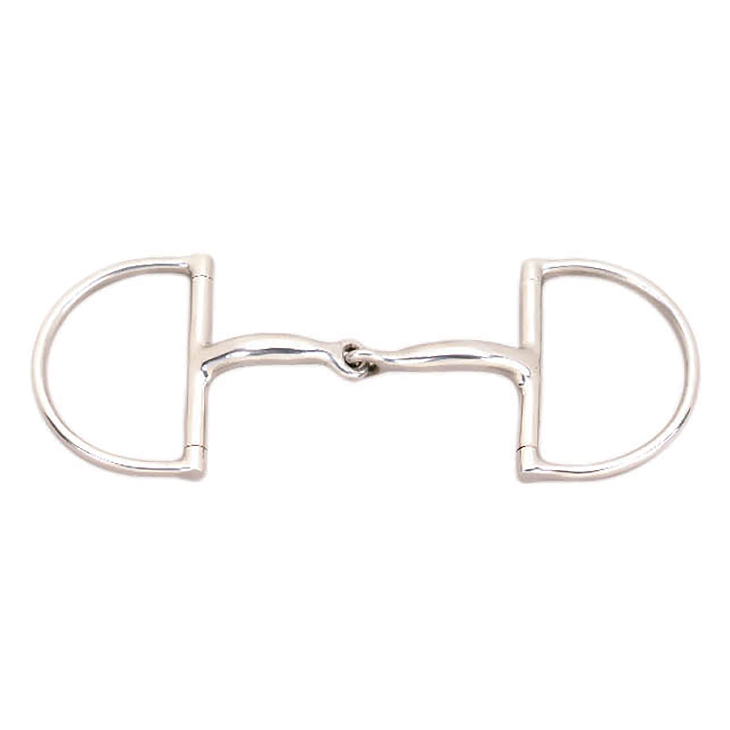 JP Korsteel Stainless Steel Hunter Dee Ring Snaffle Bit, 5