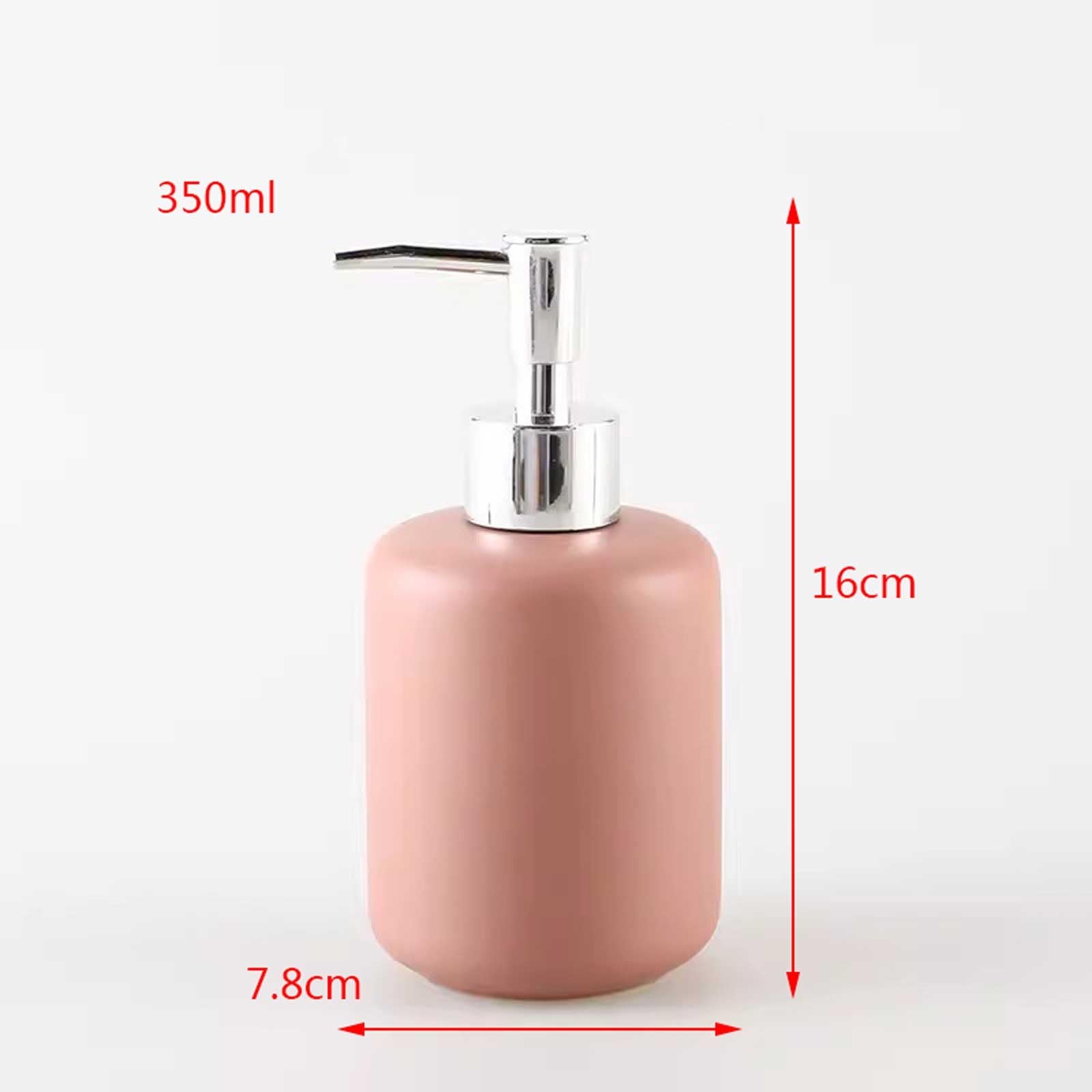 Dispenser di sapone, Dispenser di sapone da bagno, Dispenser di sapone in ceramica da 350 ml Dispenser di sapone for piatti da cucina Dispenser for pompa a mano for dispenser di sapone liquido ricaric