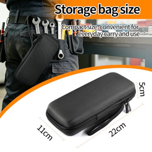 Image of EVA Hard Shell Storage Bag Carrying Case for Fluke F301 /F302+ /F303 /F305 /362 Multimeter Testers Case Bag (Black)