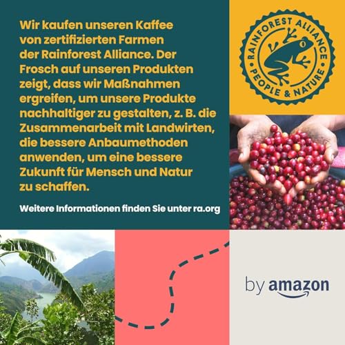 by Amazon Aluminium-Kaffeekapseln mit Vanillearoma, kompatibel mit Nespresso, 20 Stück (1 Packung mit 20 Stück) – Rainforest Alliance-zertifiziert