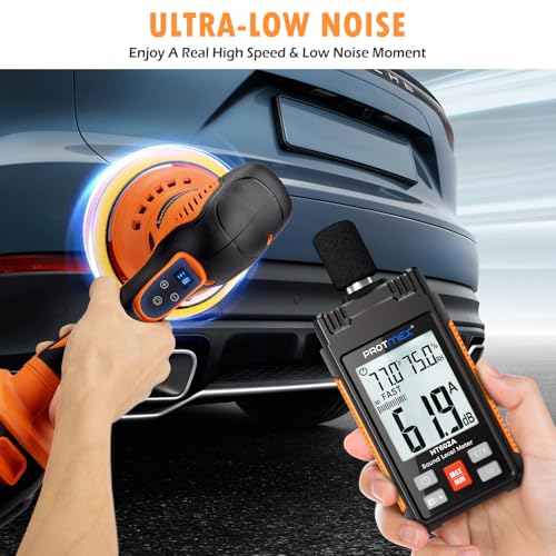 Image of Protmex Cordless Car Buffer Polisher (Orange Black)