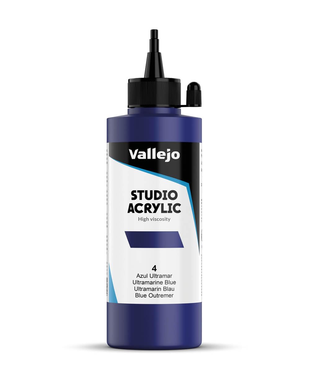 Vallejo Blue : Studio Acrylic Paint : 200Ml : Ultramarine