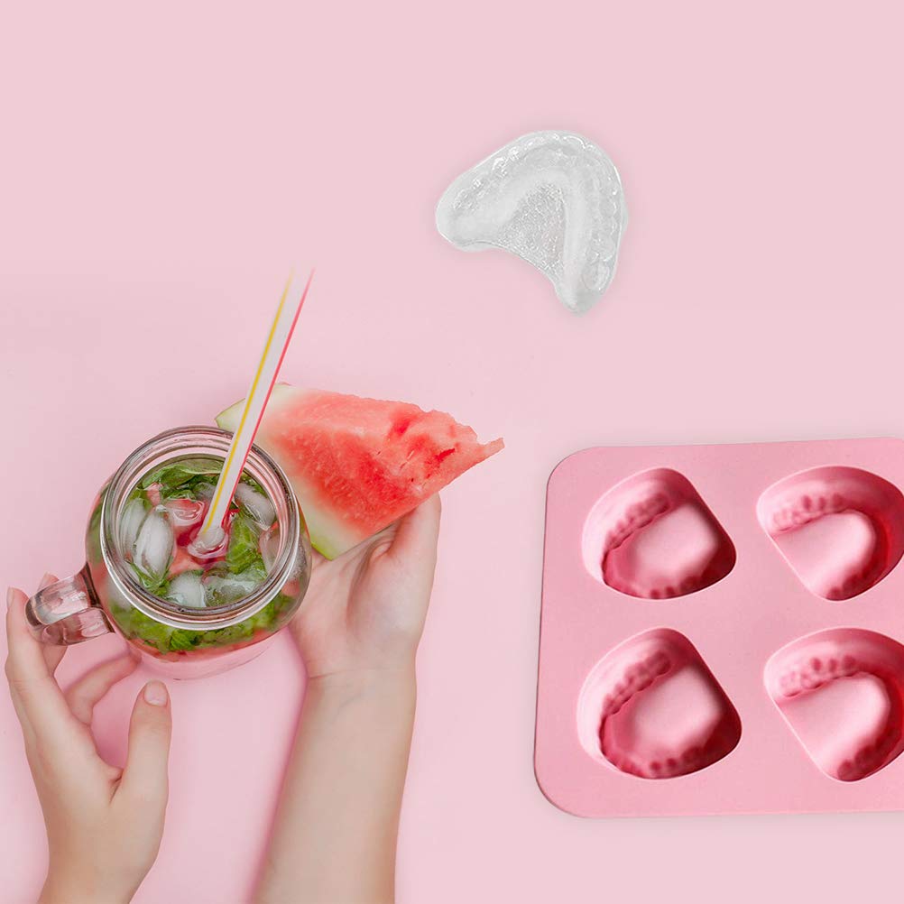 Qiilu Moule à Glaçons Ours Forme Boîte à Glaçons Moule Plateau