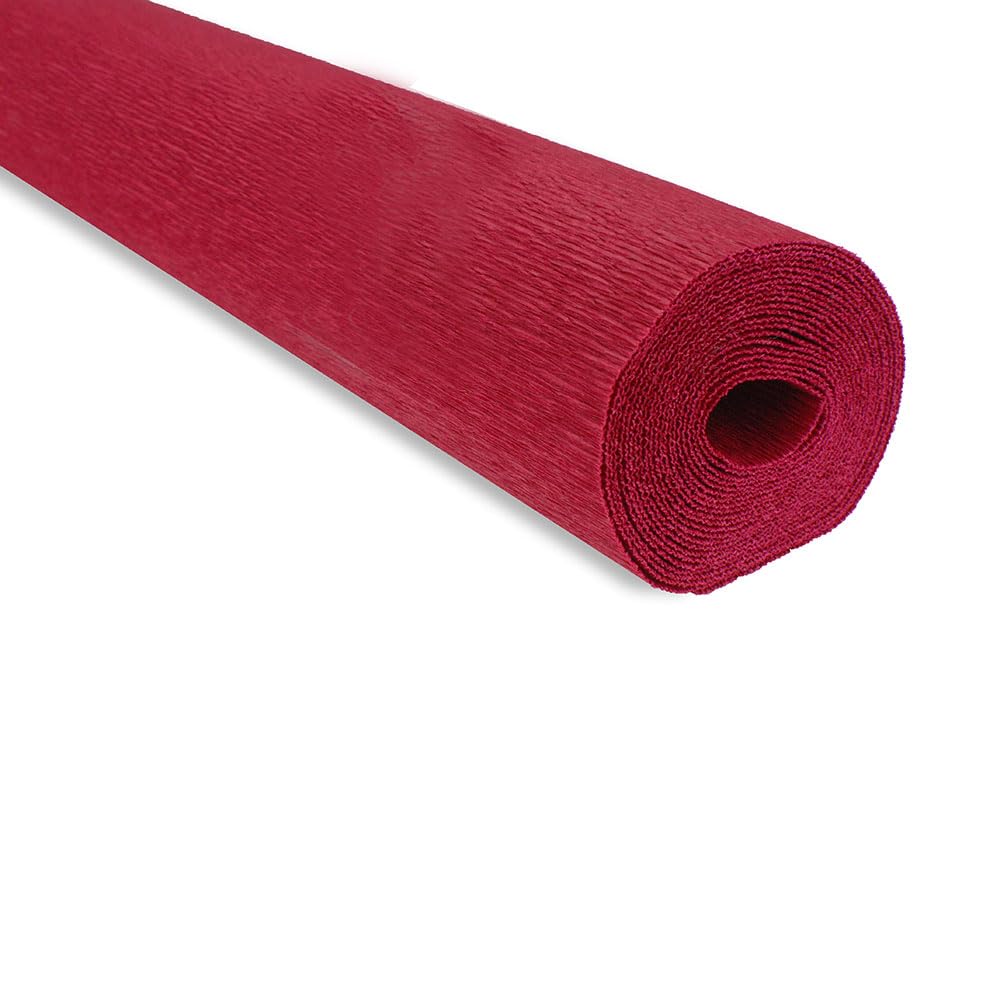FloristryWarehouse Crepe Paper roll 180g (20 Inches Wide x 8ft Long) Deep Camino Red (Shade 586)