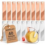 MAGICLULU 40 Stück Zinkstreifen Und Kupferstreifen Für Obstbatterie-experimente Zinkblech Und Kupferblech Als Bastelmaterialien Für Physik Und Chemieunterricht