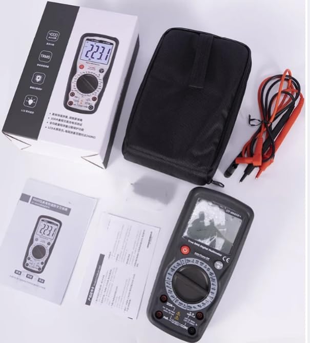Multimetro digitale ad alta precisione portatile gamma manuale anti-ustione multifunzione Meter DT-8905D+