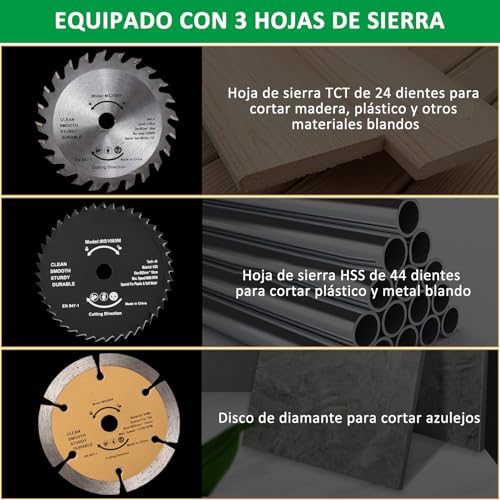 Listado y reviews de Mini sierra circular los más recomendados. 28 Imagen adicional