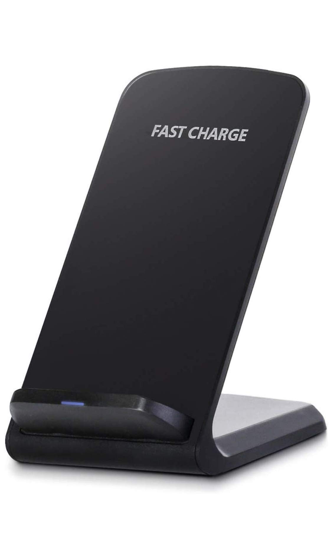 WOndr | Fast Wireless Charger | Qi-Certified | 10W Fast Wireless Charging Stand | For Samsung Note 9 Galaxy s9 s9+ s8 s8+ Note8 s7 s7 Edge s6 Edge+ 7.5W Fast Charge For iPhone X/XS/XR/XS MAX/8/8 Plus