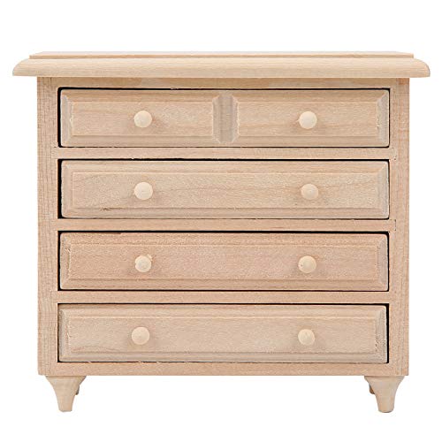 Fippkargo 1:12 Wooden Table Square 8 Button Dollhouse Movement Cabinet Sleeping Cabinet Mini Furniture Solid Wood Miniature Model Beautiful Color Kit...
