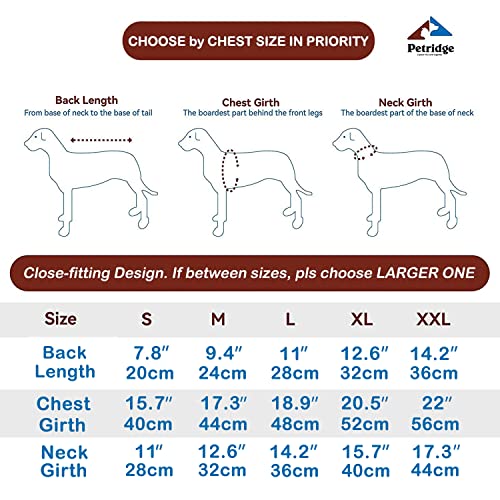 Petridge Dog Clothes With Harness Warm Winter Coat Cold Weather Coats For Puppy Small Medium Dogs (Beige L) #TOP4