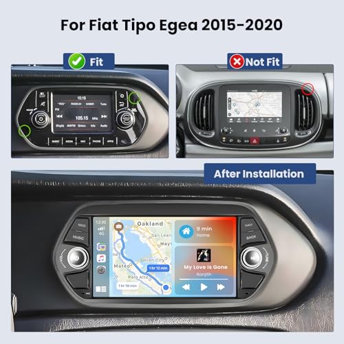 Carplay Android Auto sans fil via cet autoradio Android 15 doté d'un écran tactile 7'' fluide