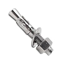 Vista 13 de Anclaje de cuña de 1/2 x 3-3/4 pulgadas, anclajes de hormigón de acero inoxidable, sujetadores de pernos de expansión resistentes