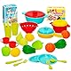 COLORBABY 43946 My Home-Set Küchenzubehör & Speisen - 31 Stück kuechenspielzeug, bunt, piezas