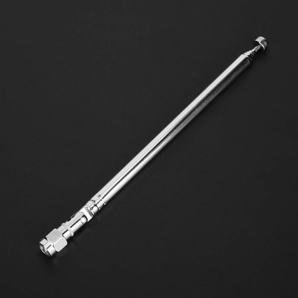 Antenne Télescopique SMA Argent - Antenne Radio Remplacement Aluminium 40MHz-6G Pour Lime SDR