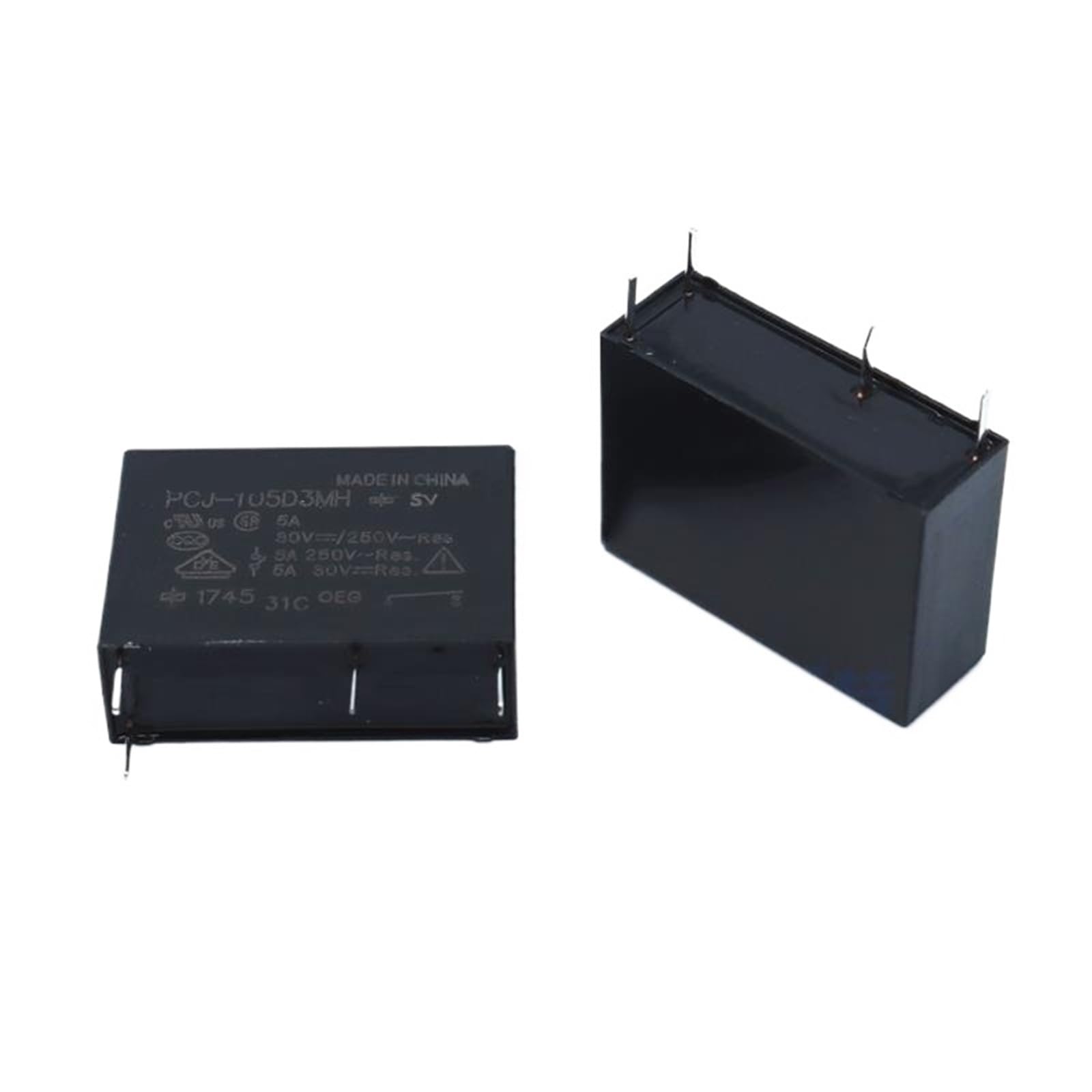 Relais PCJ-124DM 5A à commutation rapide et haute isolation thermique, lot de 20