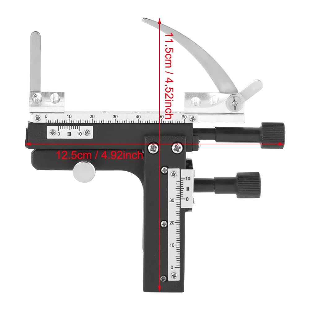 Platina Móvil para Microscopio, Platina Mecánica Acoplable Al Microscopio Mesa Calibre Desplazable Eje X-Y con Escala Mesa Portátil, para Observar Láminas Y Especímenes en Movimiento