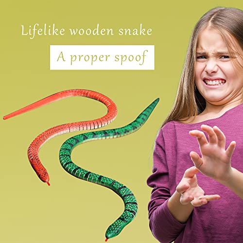 Hagao Wooden Snakes Unfinished Wooden Wiggly Snake Jointed Flexible To Paint Blank Model Crafts For Arts And Crafts, Themed Birthday Party Supplies 10 Pcs #TOP3