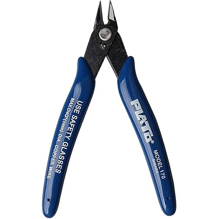 nuosen Wire Cutter, Craft Wire Precision Electrical Cable Cutter Cutting Plier Side Snips Flush Cutter Diagonal Pliers Cutting Pliers Tool for Coil Making, Home DIY Jewelry