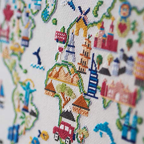 Kit de broderie au point de croix chenille idéal pour chasser le stress - 4