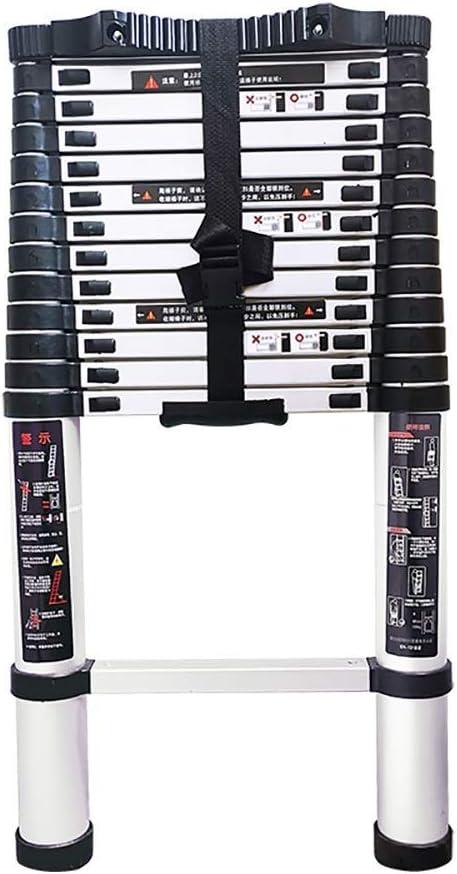 Outdoor Household Ladder,Aluminum Telescoping Ladder with Curved Washer, Folding Climb Extension Ladder for Home Loft Office, 150Kg Capacity,1.4M/4.6Ft,1.4M/4.6Ft