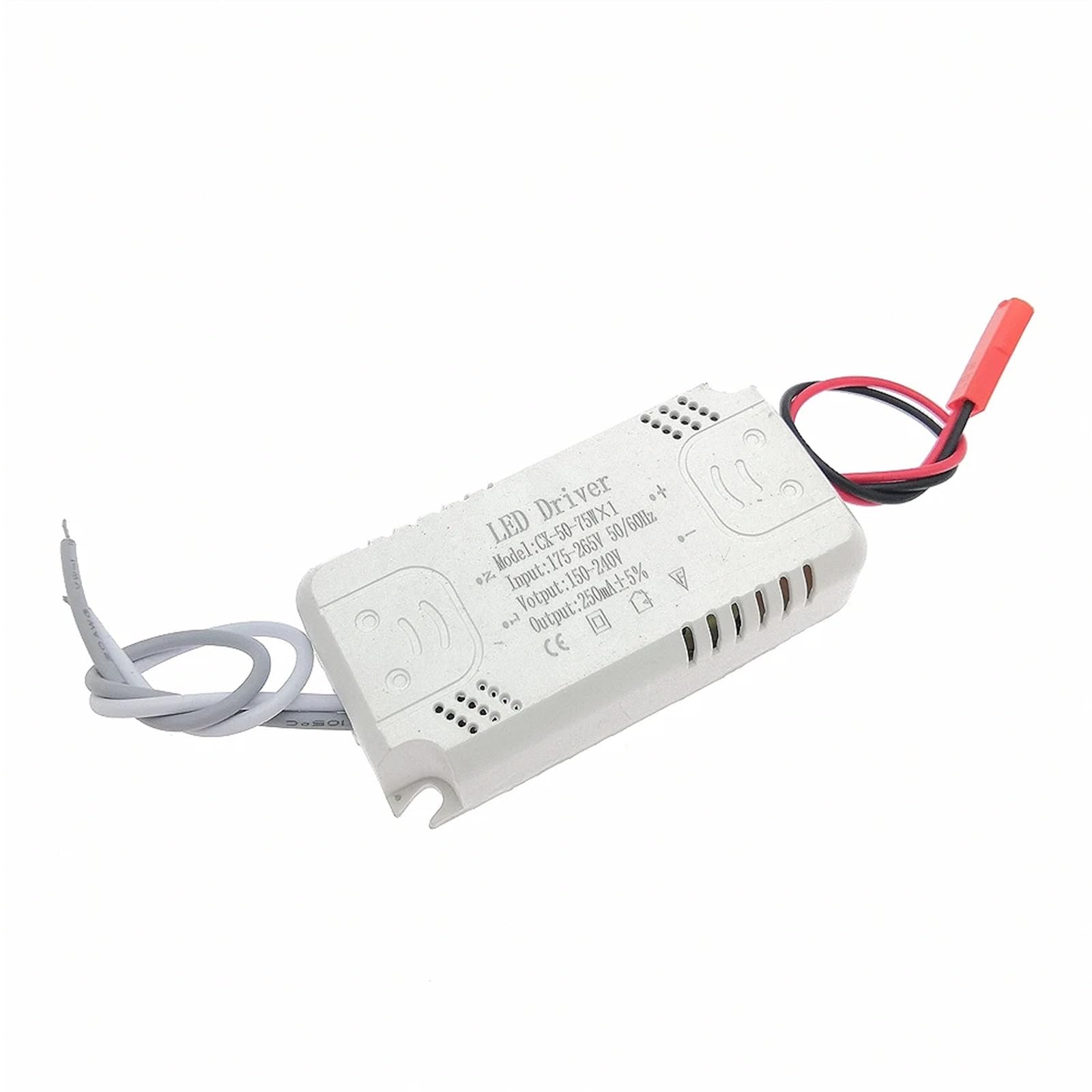 Pilote LED 250mA 8-24W 25-40W 37-50W 50-75W, 1 pièce, unité d'alimentation LED, éclairage AC175-265V for lumières et lustres LED(8-24Wx1)