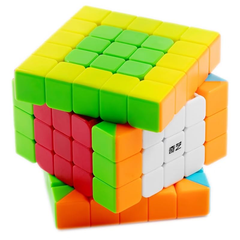 Image of QiYi QiZheng S2 5x5 Stickerless Speed Cube - Smooth & Durable 62mm Non-Magnetic 5x5x5 Puzzle Cube, Lightweight Design with Sturdy Build, Bright Colors for Beginners & Cubers