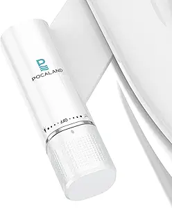 Ultra-Slim Bidet Attachment, Posterior&Feminine Wash-(Retractable Dual Nozzles), Non-Electric Bidet Attachment for Toilet Seat, Adjustable Fresh Cold Water Pressure, Stainless Steel Inlet (White)