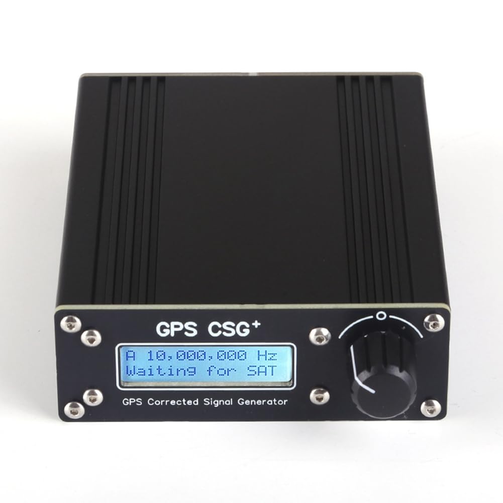 GPSCSG V2 GPS-Korrigierter Signalgenerator GPS-Disziplinierter Oszillator 10KHz-220MHz 2-Kanal Einstellbar EU-Stecker
