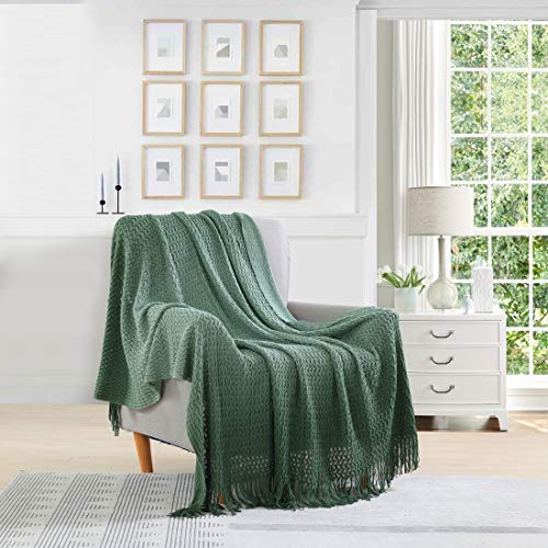 Coperta Grigia Moderna A Righe Con Nappe 120x152 Cm - Morbida Plaid In Acrilico E Cotone Per Divano, Letto E Soggiorno, Adatta A Tutte Le Stagioni - 3