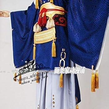 刀剣乱舞　三日月宗近　コスプレ衣装　ウィッグ　草履　模造刀　フルセット 刀剣乱舞 三日月宗近 コスプレ衣装 ウィッグ付 - メルカリ