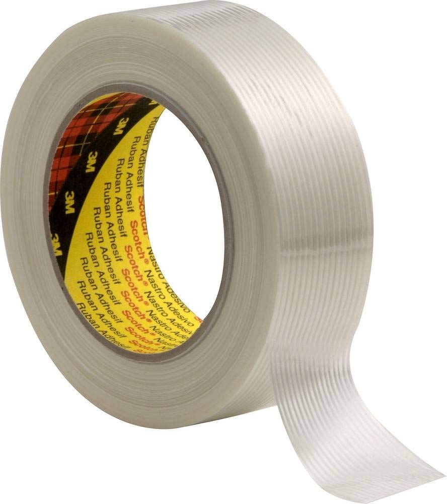 3M 8956 General Purpose Filament Tape, 19 mm x 50 m, Translucent, Pack of 48