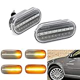 KURL-T Led Dynamic Side Marker Turn Signal Light Sequential Blinker Light For Volkswagen VW Bora Golf 3 4 Lupo Passat 3BG Polo Sharan Vento 1994-2005 2 pack