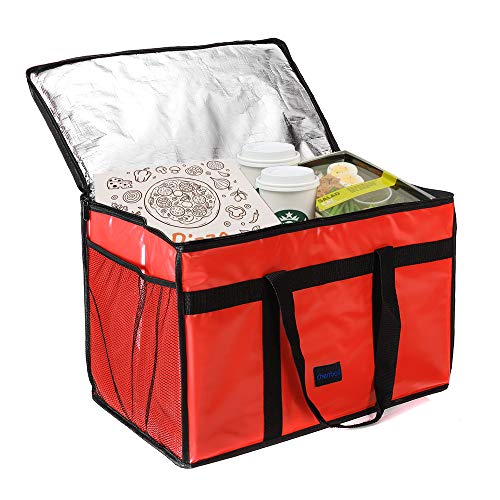 Cherrboll D3-R Insulated Food Delivery Bag -23"X14"X15", Premium Large Commercial Catering Bag For Food Transport, Thermal Food Carrier thumb #2