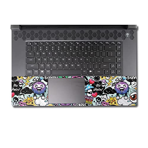 Image of MightySkins Carbon Fiber Skin Compatible with Alienware M17 R5 (2022) Full Wrap Kit - Oddballs | Protective, Durable Textured Carbon Fiber Finish | Easy to Apply & Change Styles | Made in The USA