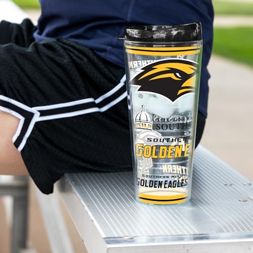 Image of Rico Industries NCAA College Double Wall Mayhem 16oz Or 20oz Tritan Tumbler W Lid