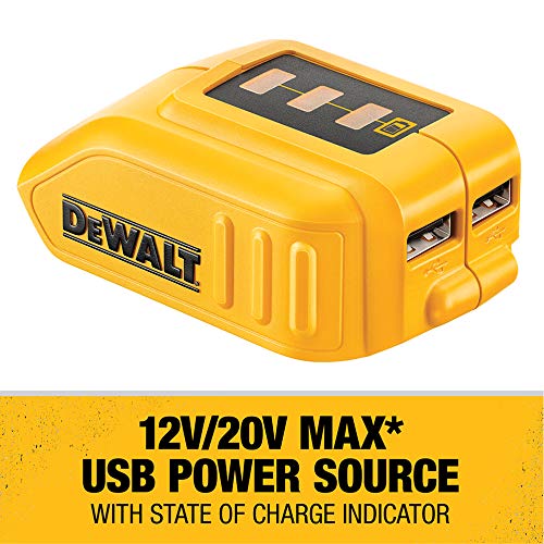 DEWALT 12V/20V MAX USB Charger, Tool Only (DCB090)