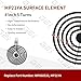 MP21YA Electric Range Burner Surface Element 8 Inch 5 Turns, Suitable for WP660533