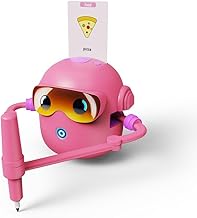 Springwillfly Robot de dibujo interactivo para niños que fomenta habilidades creativas en un ambiente de aprendizaje divertido (rosa)